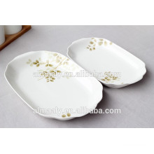 OEM ceramic hotel fish plate